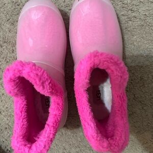 UGG Vibrant Pink Fuzzy Boots